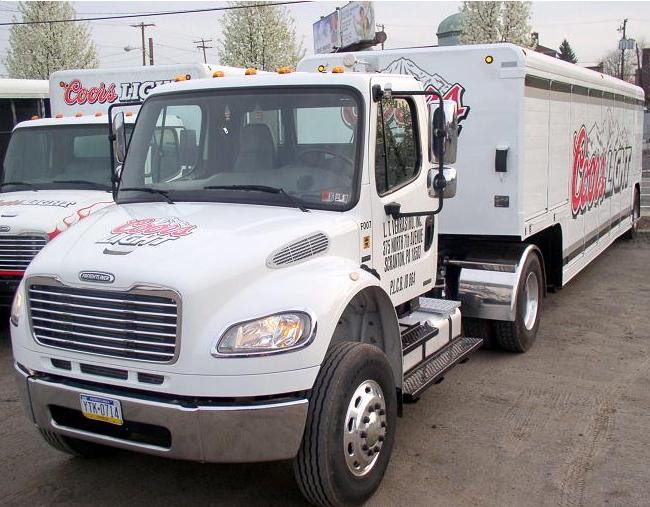 Freightliner M2 Coors Light Mickey Beverage Trailer