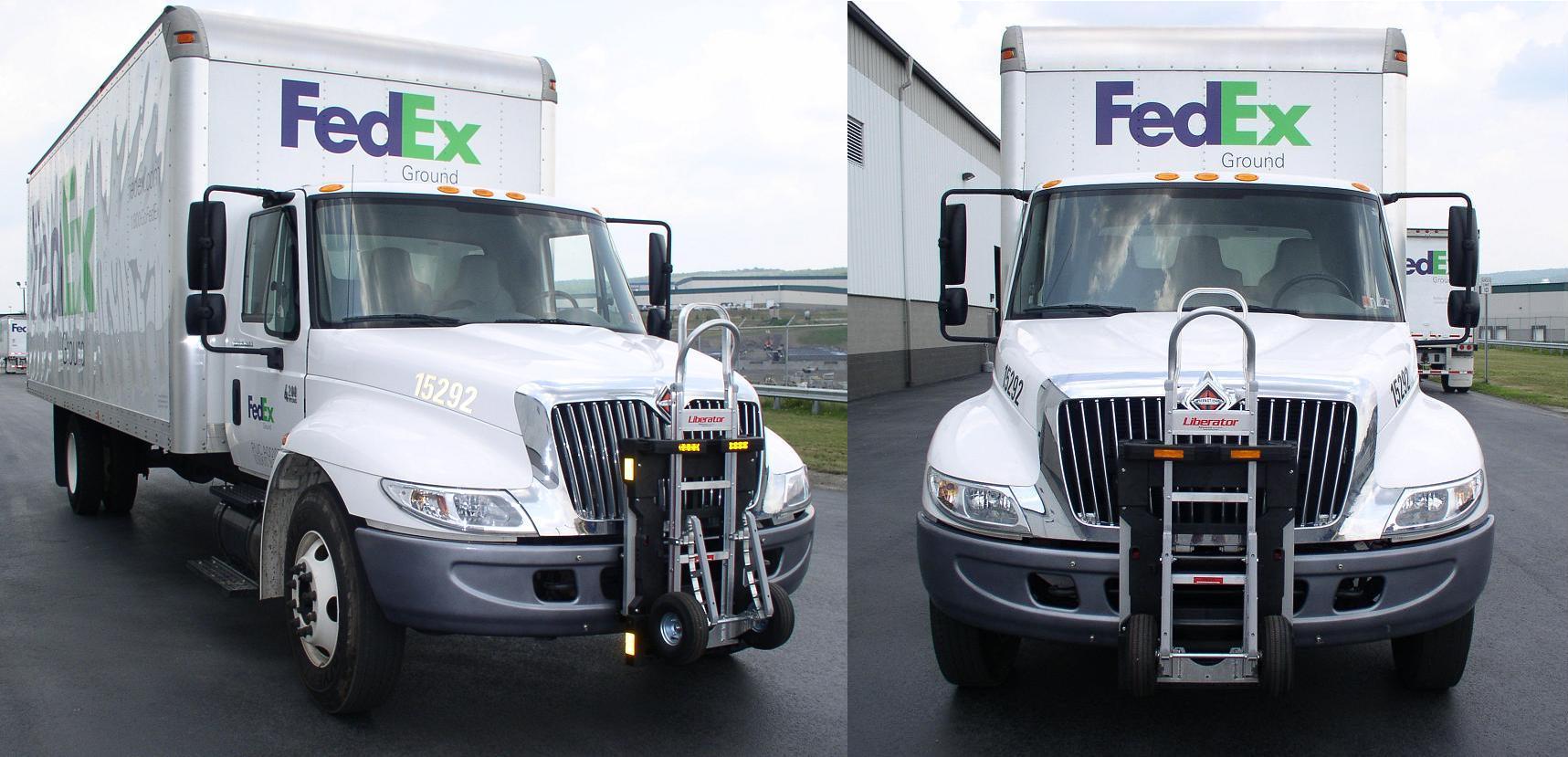 FedEx Ground  Navistar delivery truck