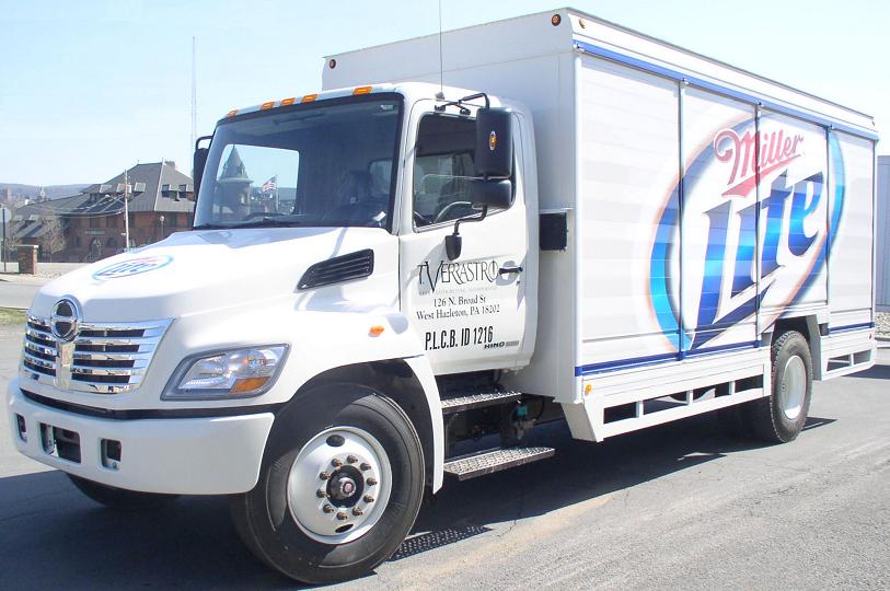 T. Verrastro Miller Lite Hino beverage truck