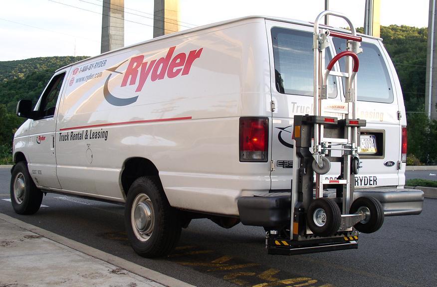 Ryder Ford E350 delivery van - HTS-20 Ultra-Rack