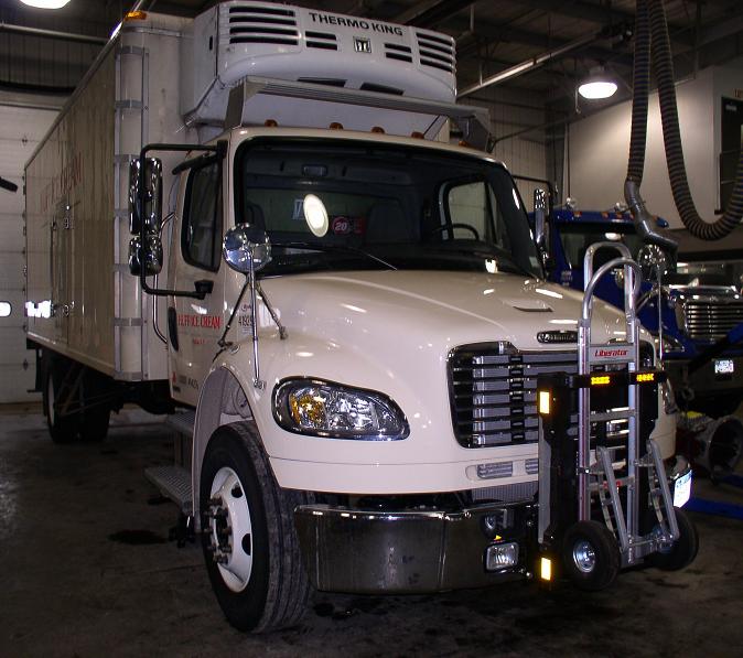 Ryder Leased Freightliner M2  Huff Ice Cream  delivery truck  Binghamton NY.